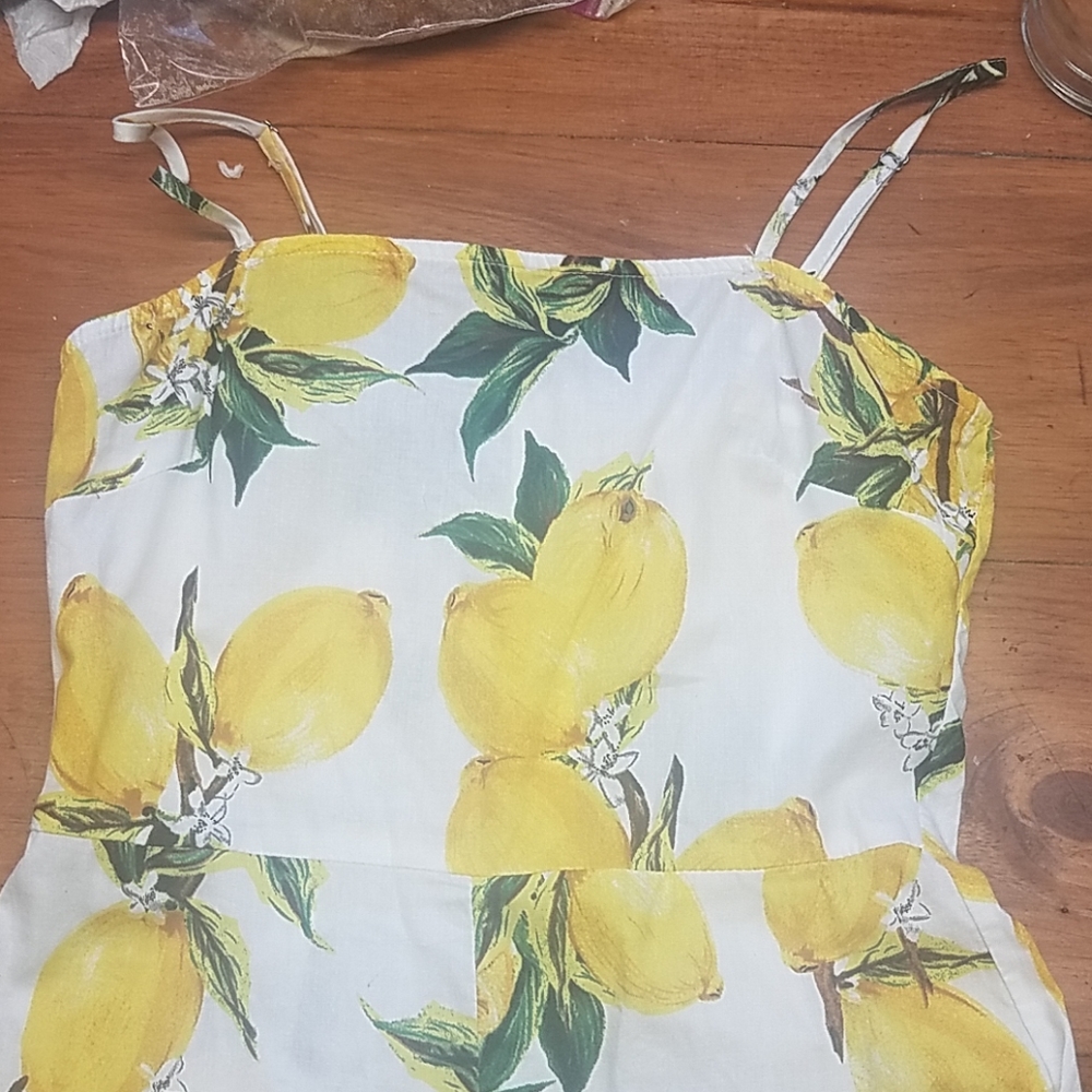Lemon print jumpsuit